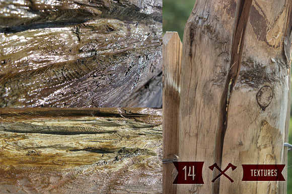 Rough Wood Texture Set - 14 HR in Textures - product preview 4