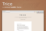 Trice ~ a minimal tumblr theme