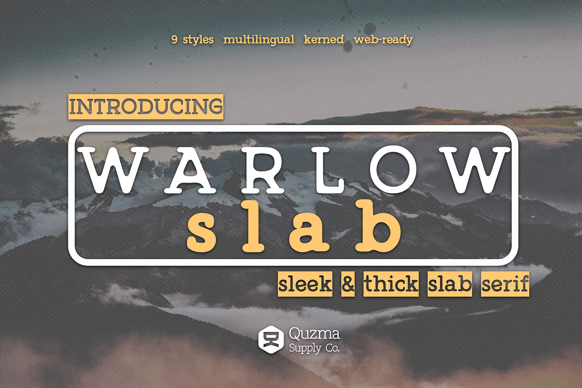 Warlow Slab - 25% off in Slab Serif Fonts - product preview 8