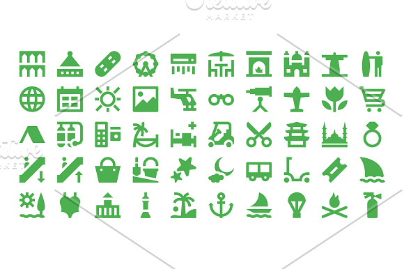 300 Tourism and Travel Material Icon in Graphics - product preview 4