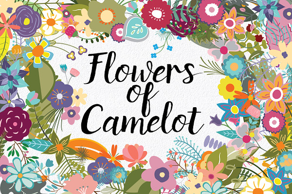 Flowers of Camelot Clip Art