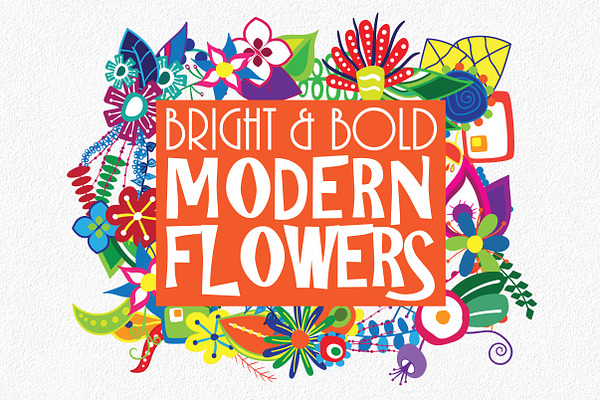 Bright and Bold Modern Flowers