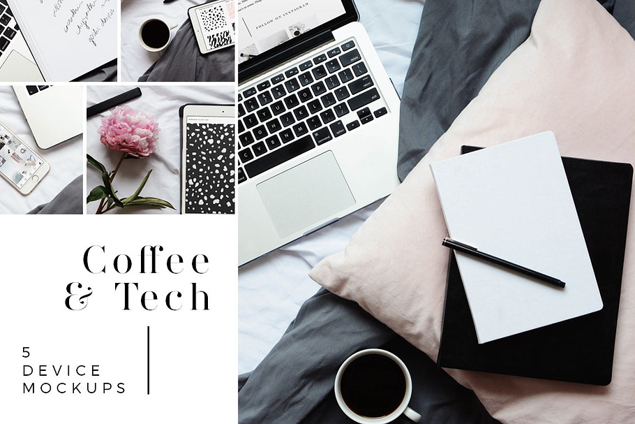 Coffee & Tech | 5 Device Mockups
