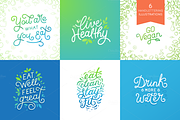Live healthy - hand-lettering