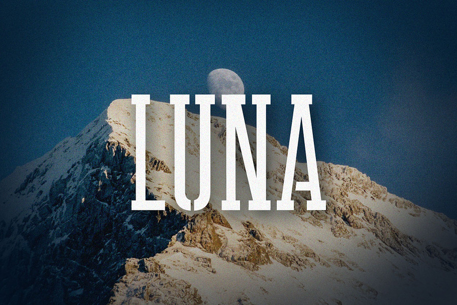 Luna in Military Fonts - product preview 8