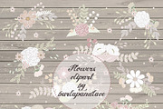 Rustic flowers clipart