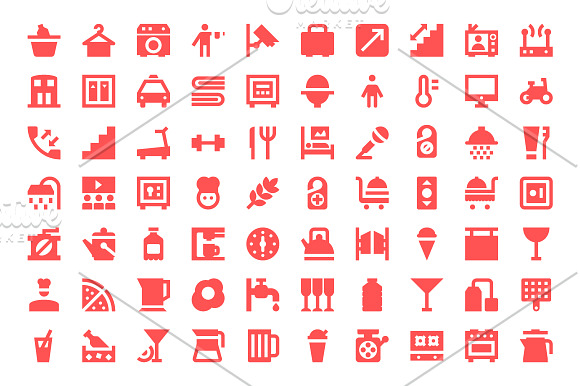 275+ Hotel Services Material Icons in Icons - product preview 2