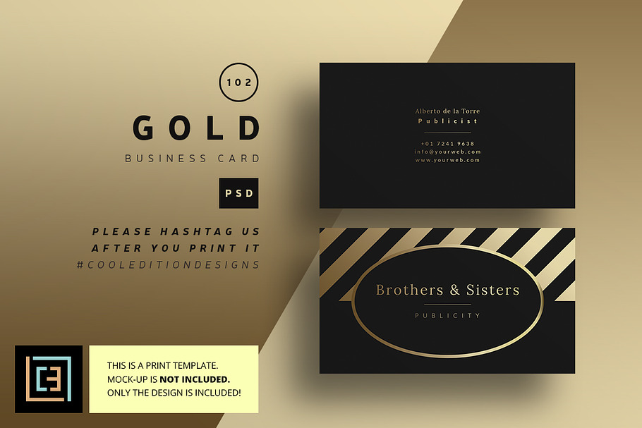 Gold - Business Card 102