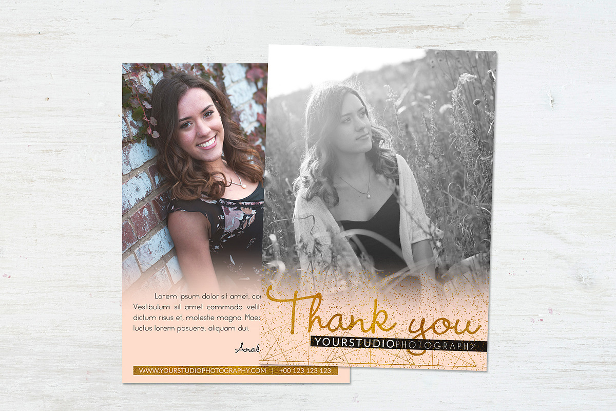Studio Thank You | Pink Airbrush in Card Templates - product preview 8