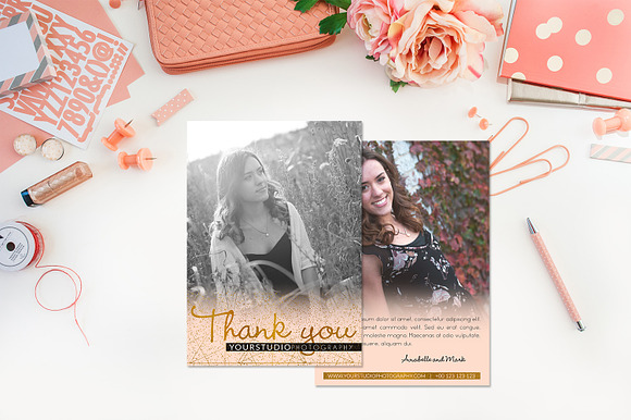Studio Thank You | Pink Airbrush in Card Templates - product preview 1