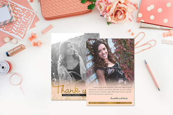 Studio Thank You | Pink Airbrush in Card Templates - product preview 3