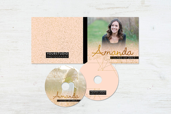 CD Label Template | Pink Shades in Stationery Templates - product preview 1