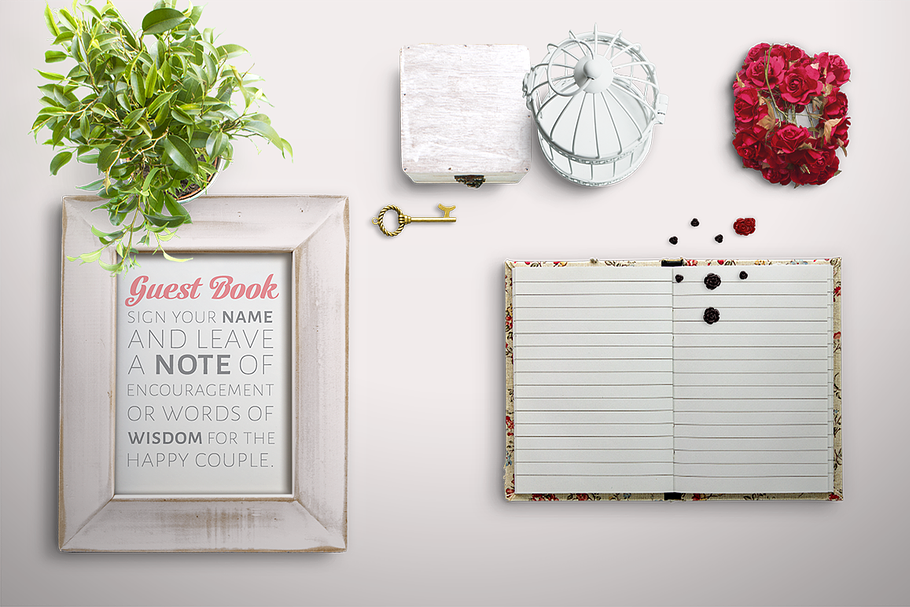 Guest Book Sign in Stationery Templates - product preview 8