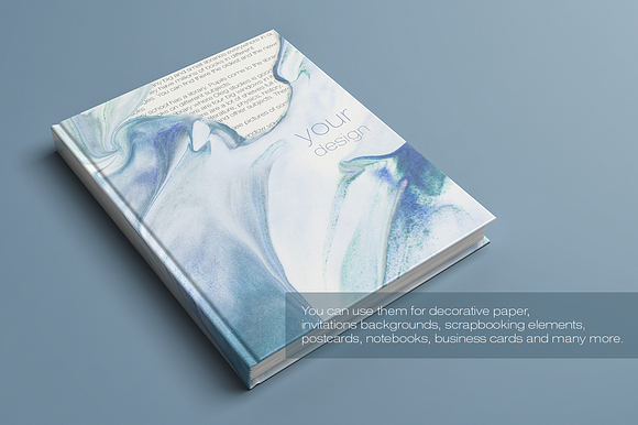 Sea Painted Backgrounds in Textures - product preview 6