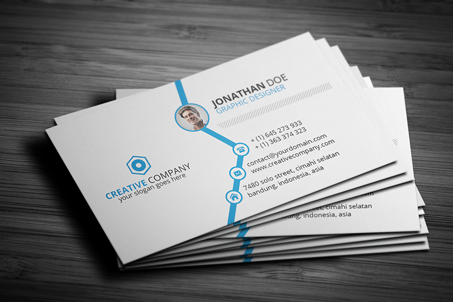 Clean Corporate Business Card in Business Card Templates - product preview 8