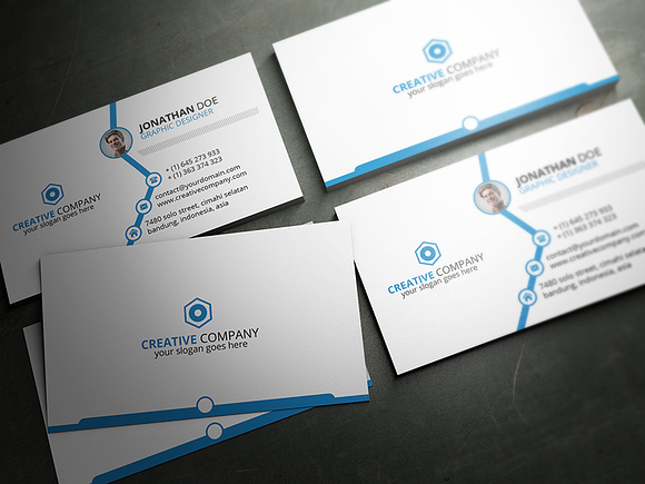 Clean Corporate Business Card in Business Card Templates - product preview 3