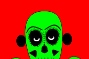 Skull vector background vector