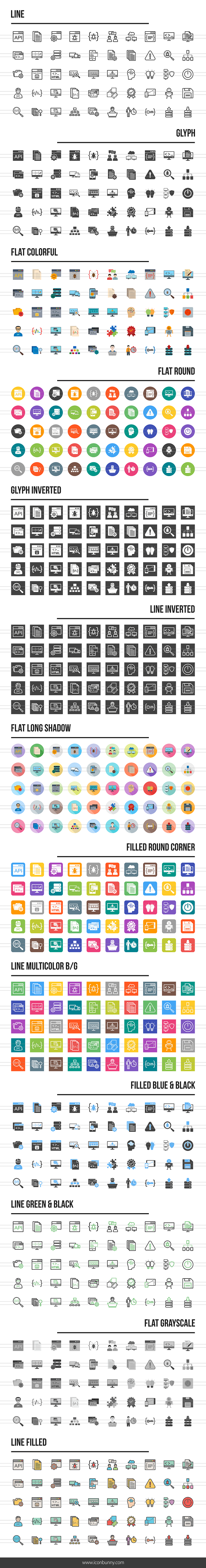 650 Software Development Icons in Graphics - product preview 1