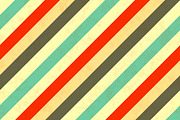 Diagonal stripes in retro colours