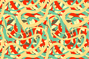 Lines in retro colours pattern