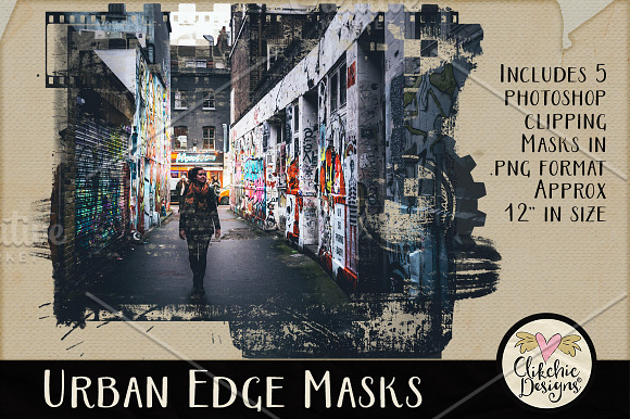 Urban Edge Photoshop Clipping Masks in Photoshop Shapes - product preview 2