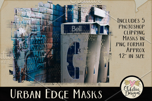 Urban Edge Photoshop Clipping Masks in Photoshop Shapes - product preview 3