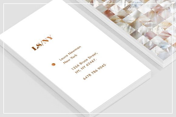 Mother of Pearl Business Card in Business Card Templates - product preview 1
