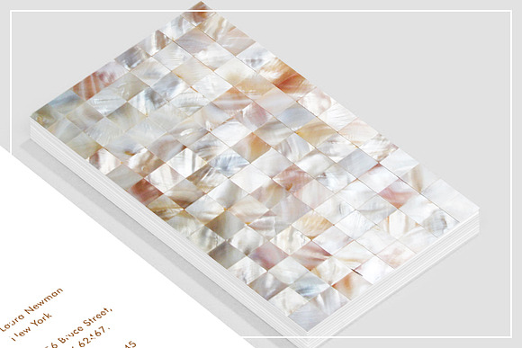 Mother of Pearl Business Card in Business Card Templates - product preview 2
