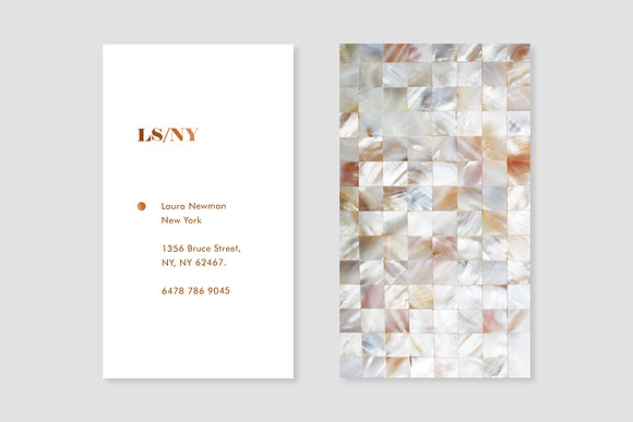 Mother of Pearl Business Card in Business Card Templates - product preview 3