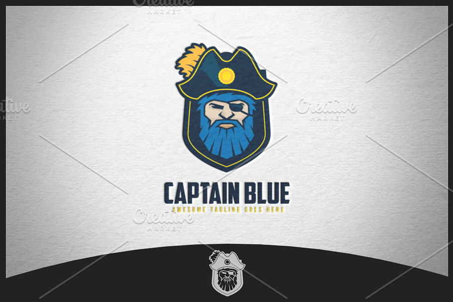 Captain Blue Logo in Logo Templates - product preview 8