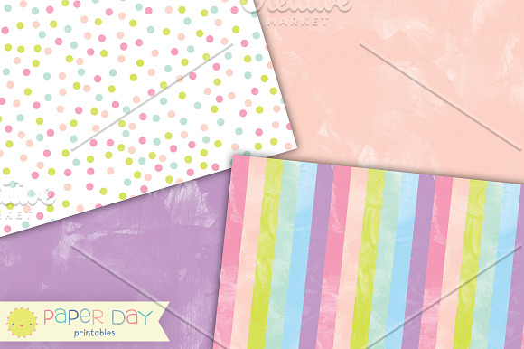 Pastel Watercolor Paper Pack in Textures - product preview 1