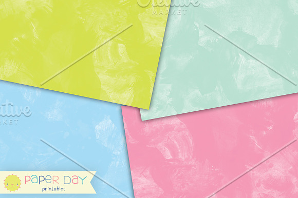 Pastel Watercolor Paper Pack in Textures - product preview 2