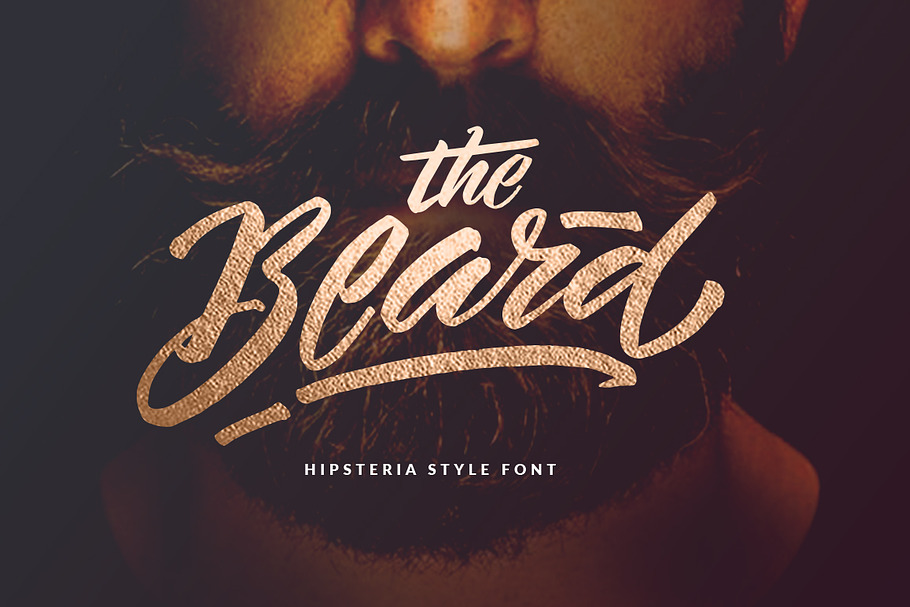 The Beard - Branded Typeface +Extras in Script Fonts - product preview 8