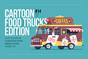 Cartoon Food Truck - Coffee