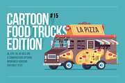 Cartoon Food Truck - Pizza