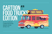 Cartoon Food Truck - Hot Dog