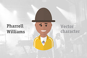 Pharrell Williams Vector Character