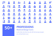 60+ Professions Material Icons 
