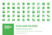 50+ Files and Folders Material Icons