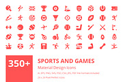 350+ Sports and Games Material Icons