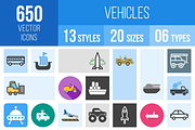 650 Vehicles Icons