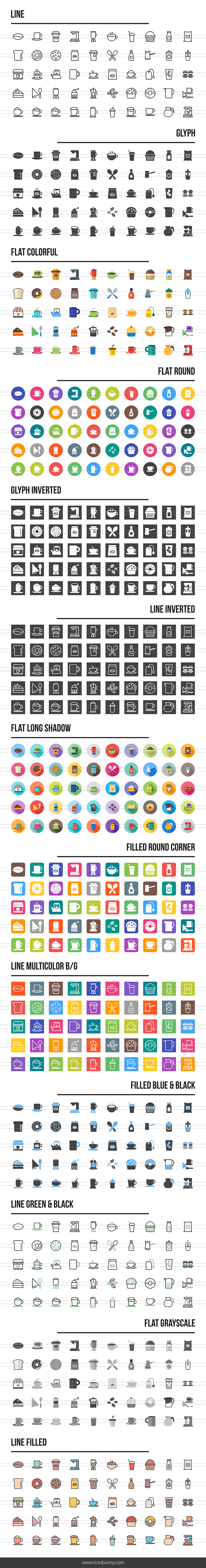 650 Coffee Shop Icons in Graphics - product preview 1