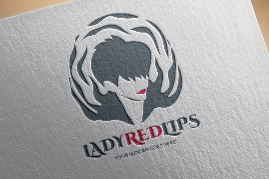 Short Hair Lady Logo in Logo Templates - product preview 8