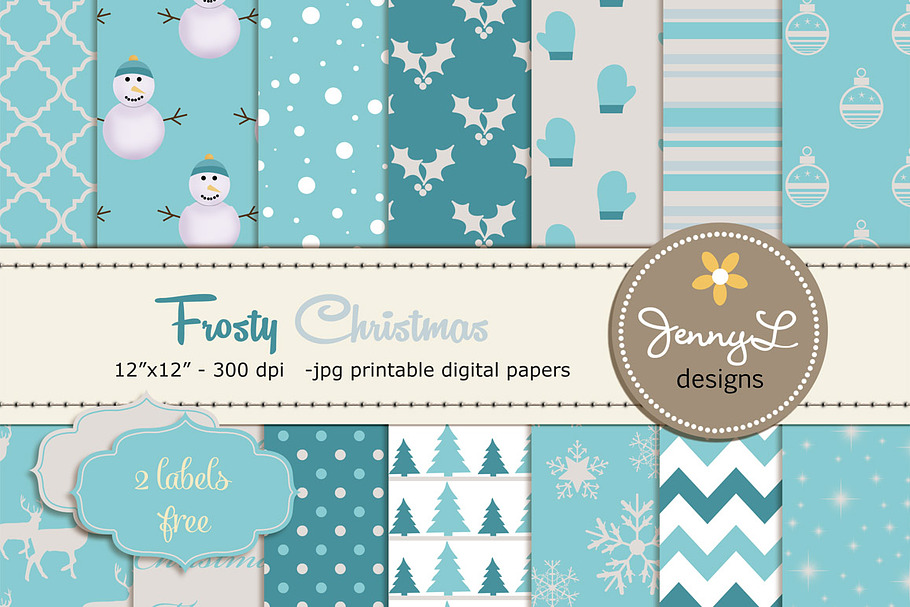 Christmas Digital Papers in Patterns - product preview 8
