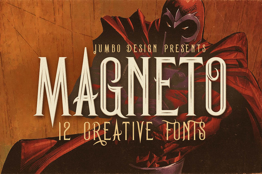 Magneto - Vintage Style Font in Display Fonts - product preview 8