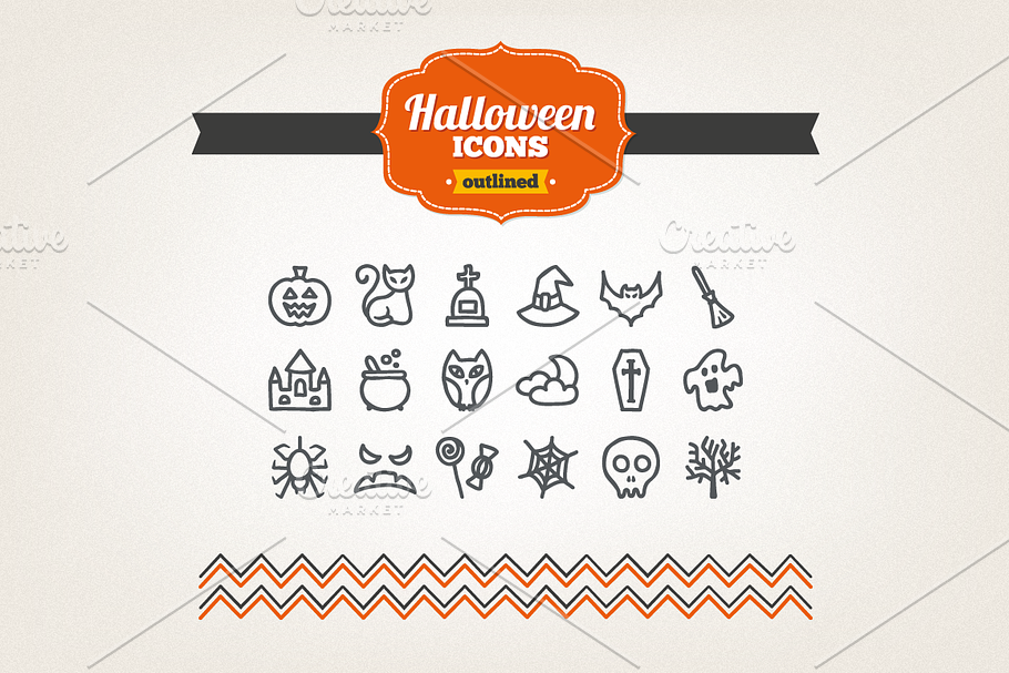 Hand drawn Halloween icons in Halloween Icons - product preview 8