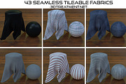 43 Seamless Tileable Fabric Shaders 