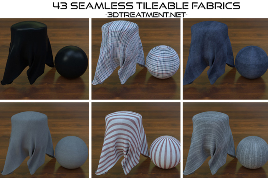 43 Seamless Tileable Fabric Shaders  in Man-Made - product preview 8