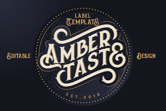 Amber Taste Font, Label, Mockup! in Text Fonts - product preview 3