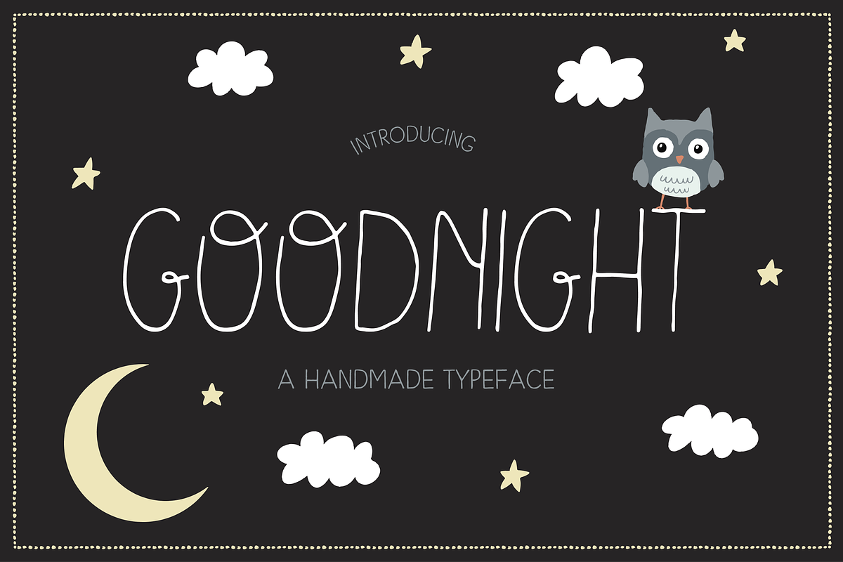 Goodnight Handmade Font in Sans-Serif Fonts - product preview 8